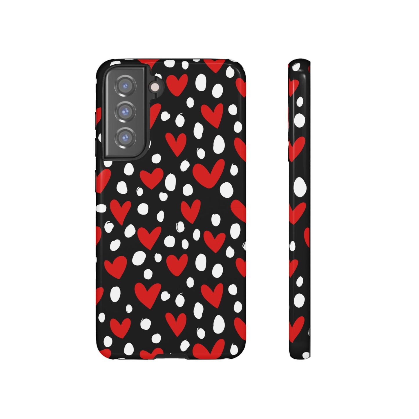 Doodle Hearts Samsung Galaxy Case – Modern Love - Inspired Design - BOGO Cases