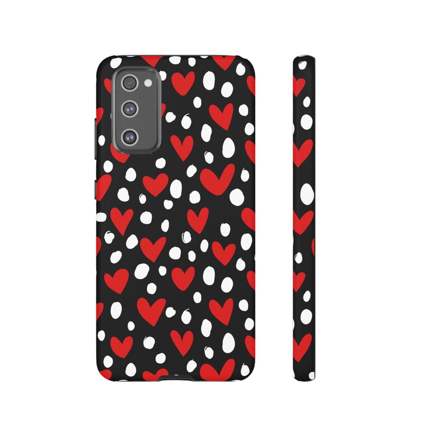 Doodle Hearts Samsung Galaxy Case – Modern Love - Inspired Design - BOGO Cases