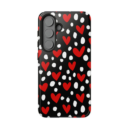 Doodle Hearts Samsung Galaxy Case – Modern Love - Inspired Design - BOGO Cases