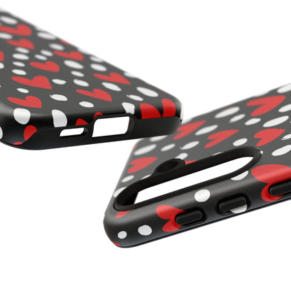 Doodle Hearts Samsung Galaxy Case – Modern Love - Inspired Design - BOGO Cases