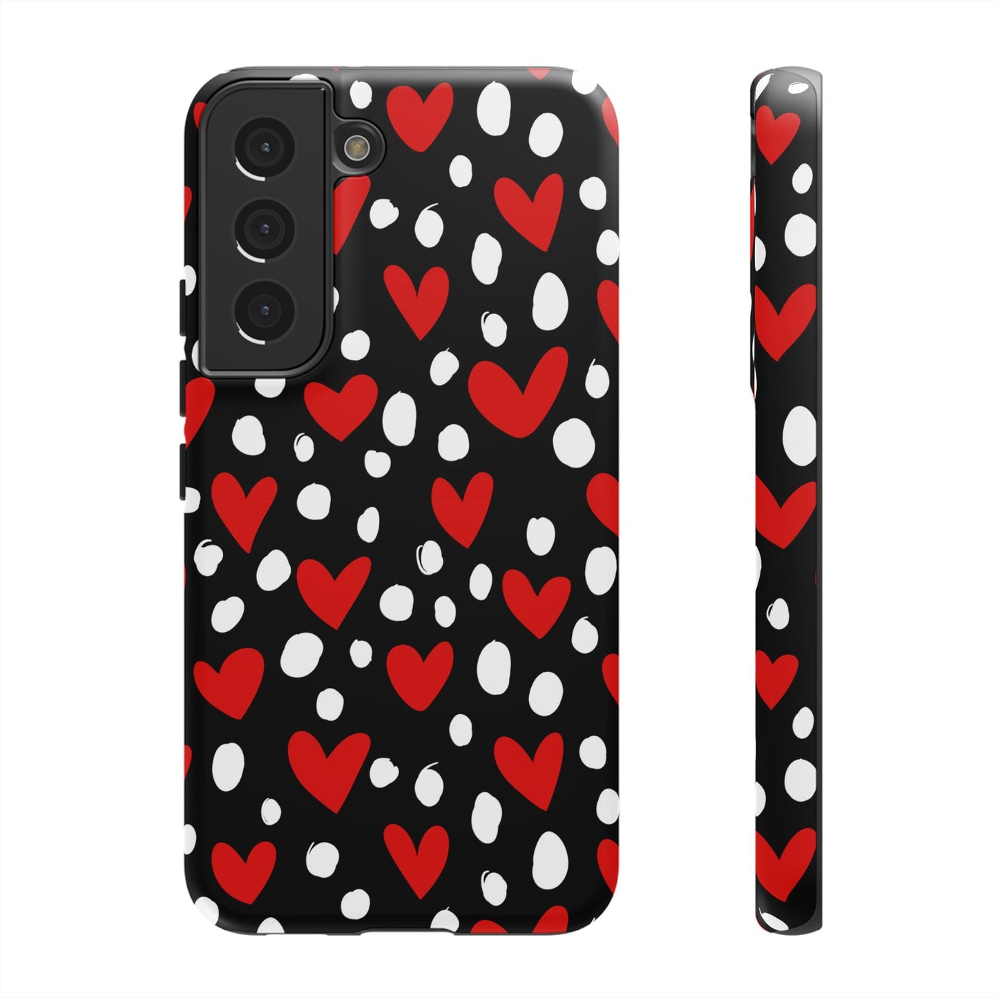 Doodle Hearts Samsung Galaxy Case – Modern Love - Inspired Design - BOGO Cases