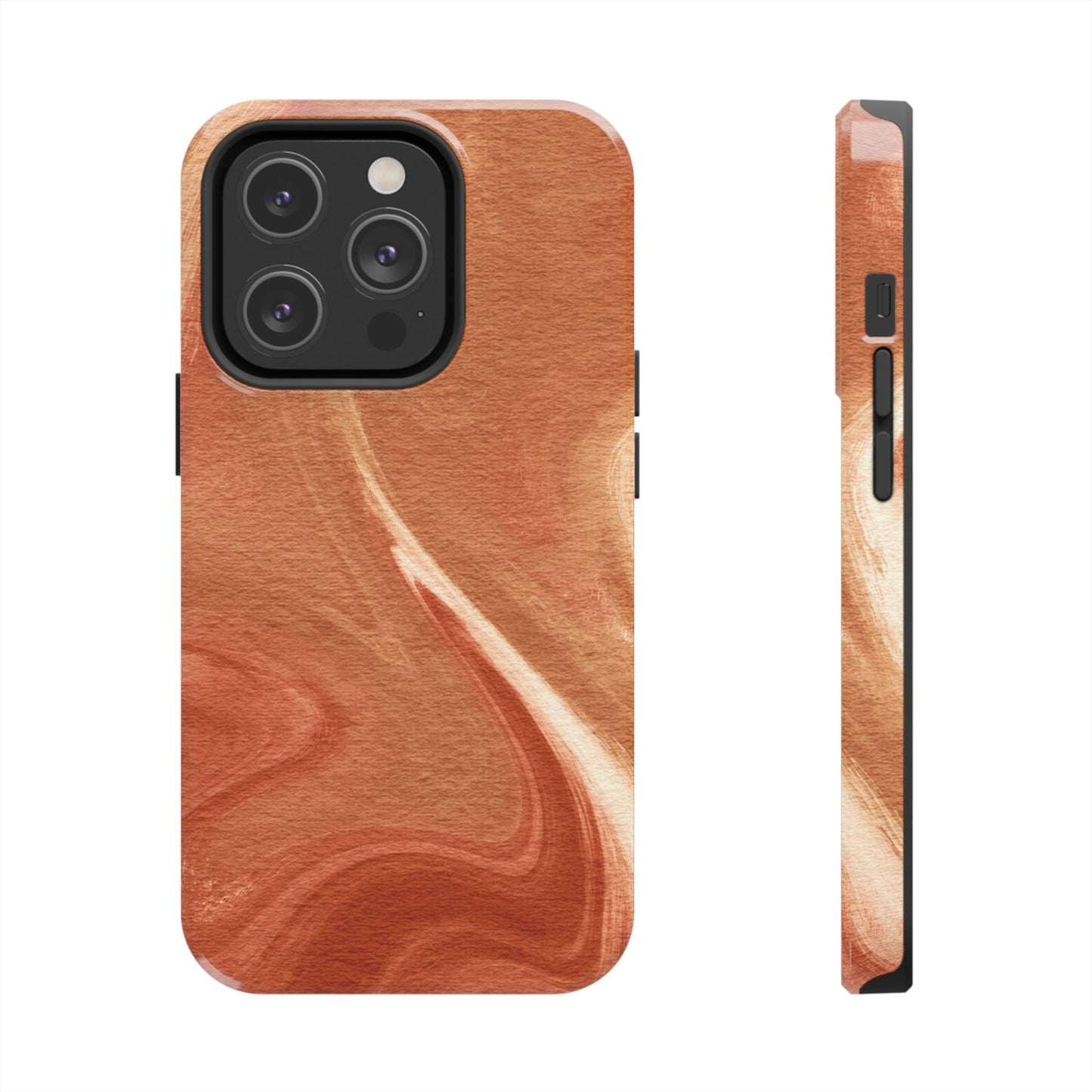 Earthy Terracotta Swirl MagSafe iPhone Case – Elegant Design with Magnetic Precision - BOGO Cases