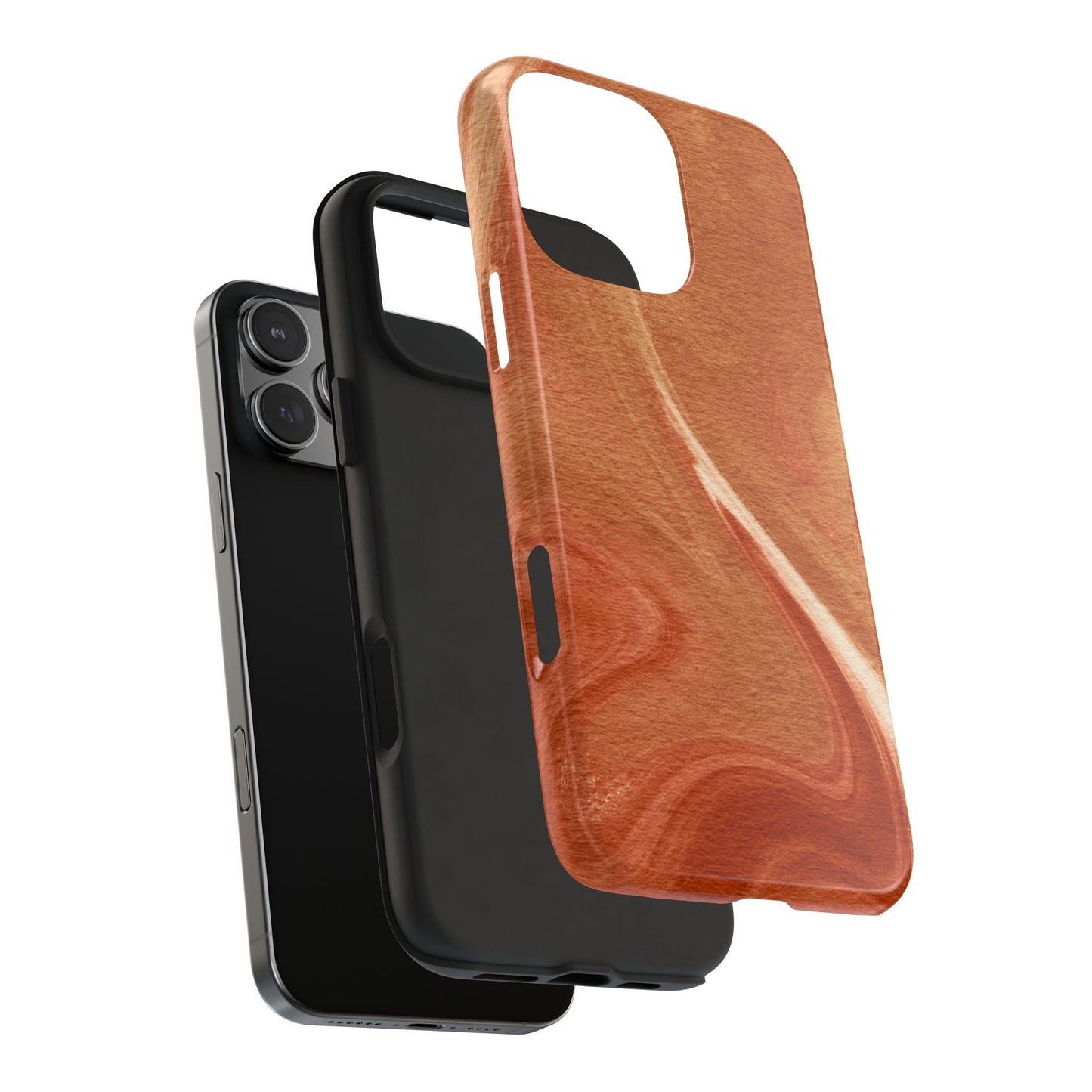 Earthy Terracotta Swirl MagSafe iPhone Case – Elegant Design with Magnetic Precision - BOGO Cases
