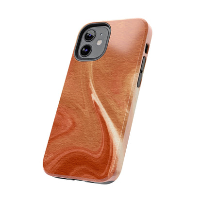 Earthy Terracotta Swirl MagSafe iPhone Case – Elegant Design with Magnetic Precision - BOGO Cases