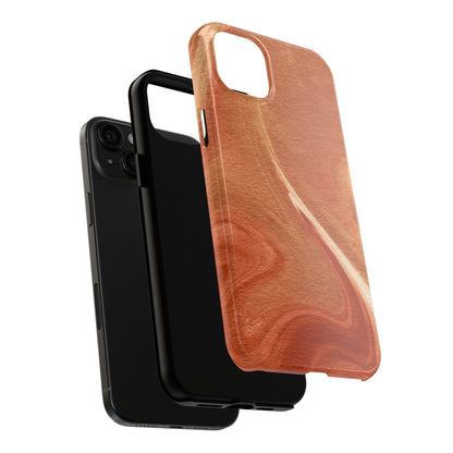 Earthy Terracotta Swirl MagSafe iPhone Case – Elegant Design with Magnetic Precision - BOGO Cases