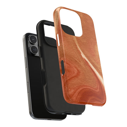 Earthy Terracotta Swirl MagSafe iPhone Case – Elegant Design with Magnetic Precision - BOGO Cases