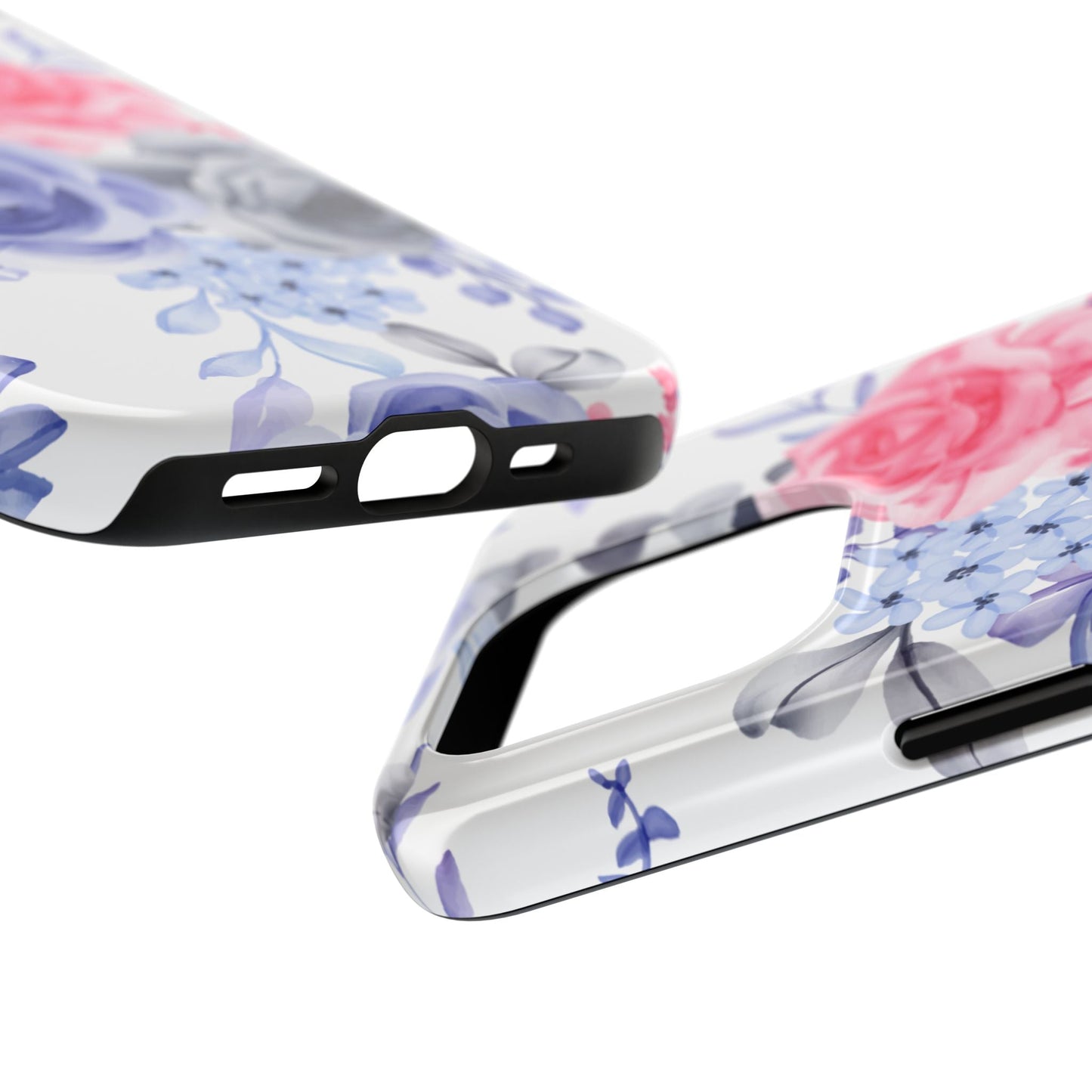 Elegant Blue Floral Watercolor Design – iPhone Case - BOGO Cases