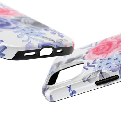 Elegant Blue Floral Watercolor Design – iPhone Case - BOGO Cases