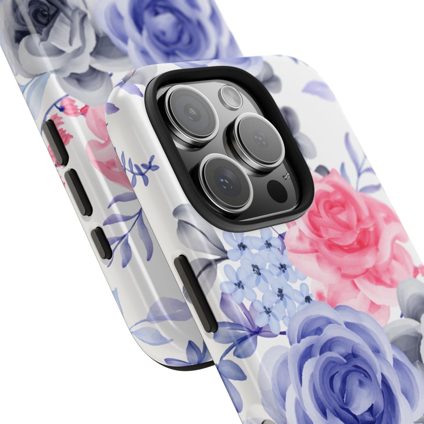 Elegant Blue Floral Watercolor Design – iPhone Case - BOGO Cases