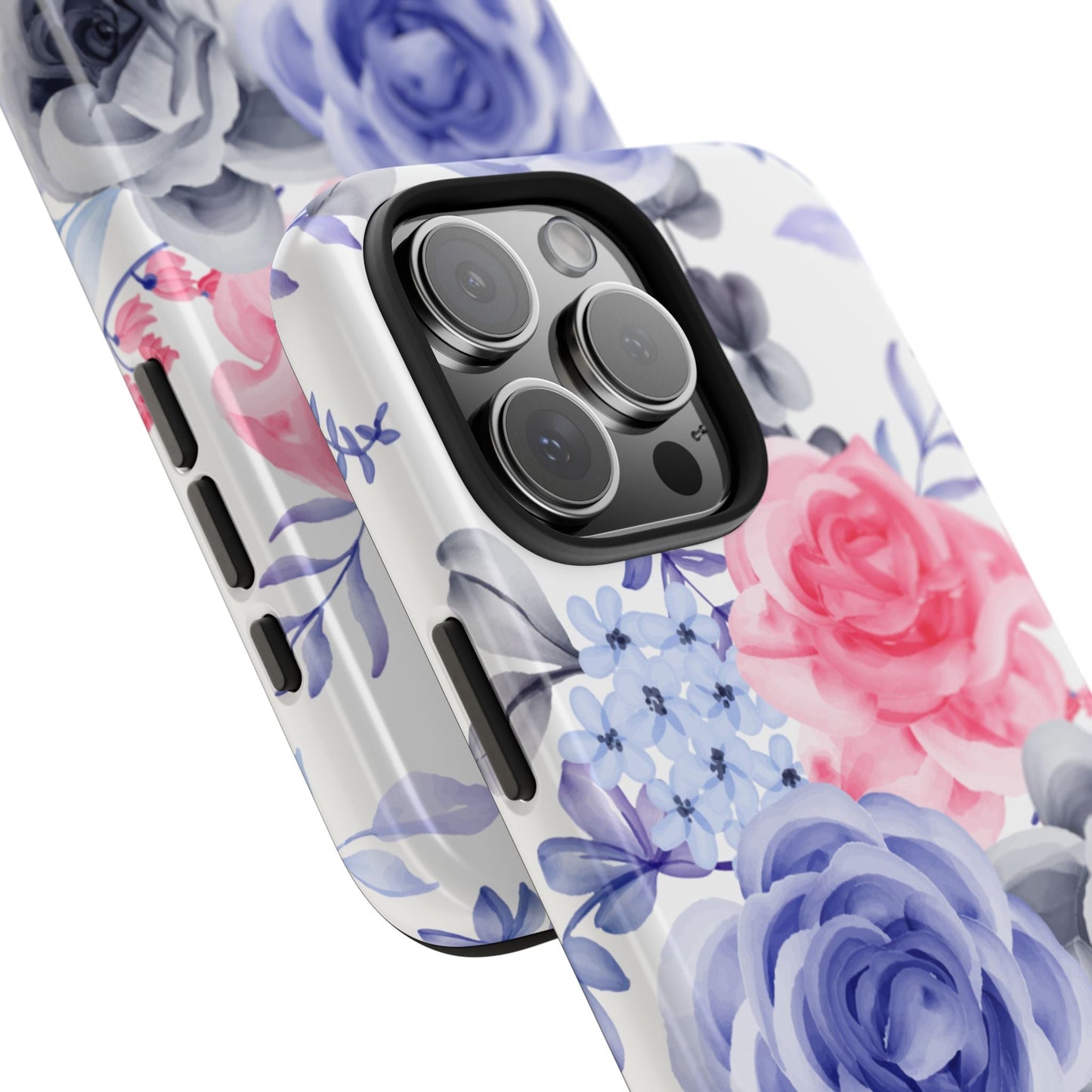 Elegant Blue Floral Watercolor Design – iPhone Case - BOGO Cases
