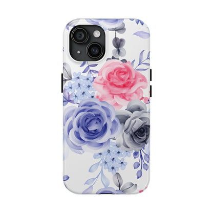 Elegant Blue Floral Watercolor Design – iPhone Case - BOGO Cases