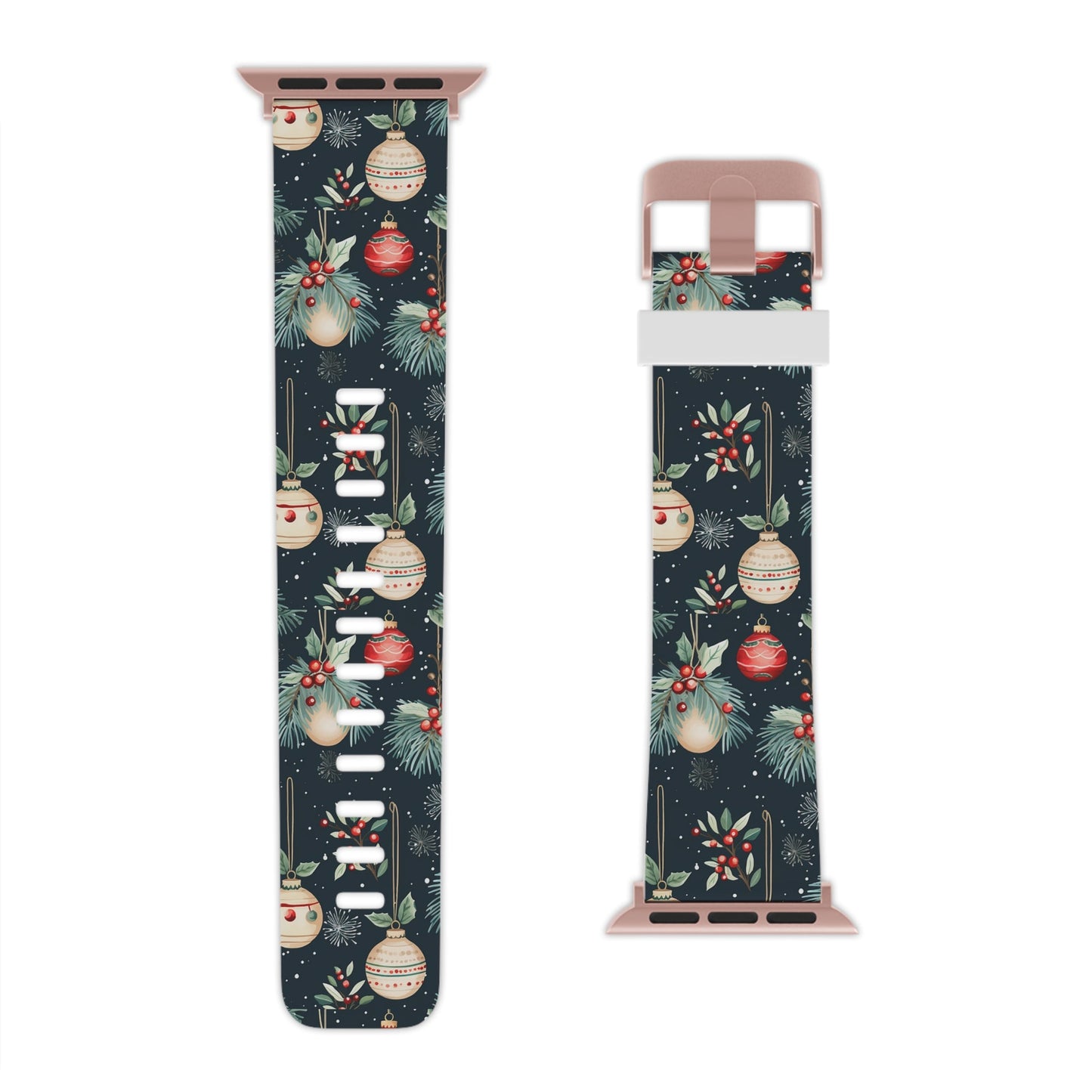 Elegant Christmas Ornaments and Pine Apple Watch Band - BOGO Cases