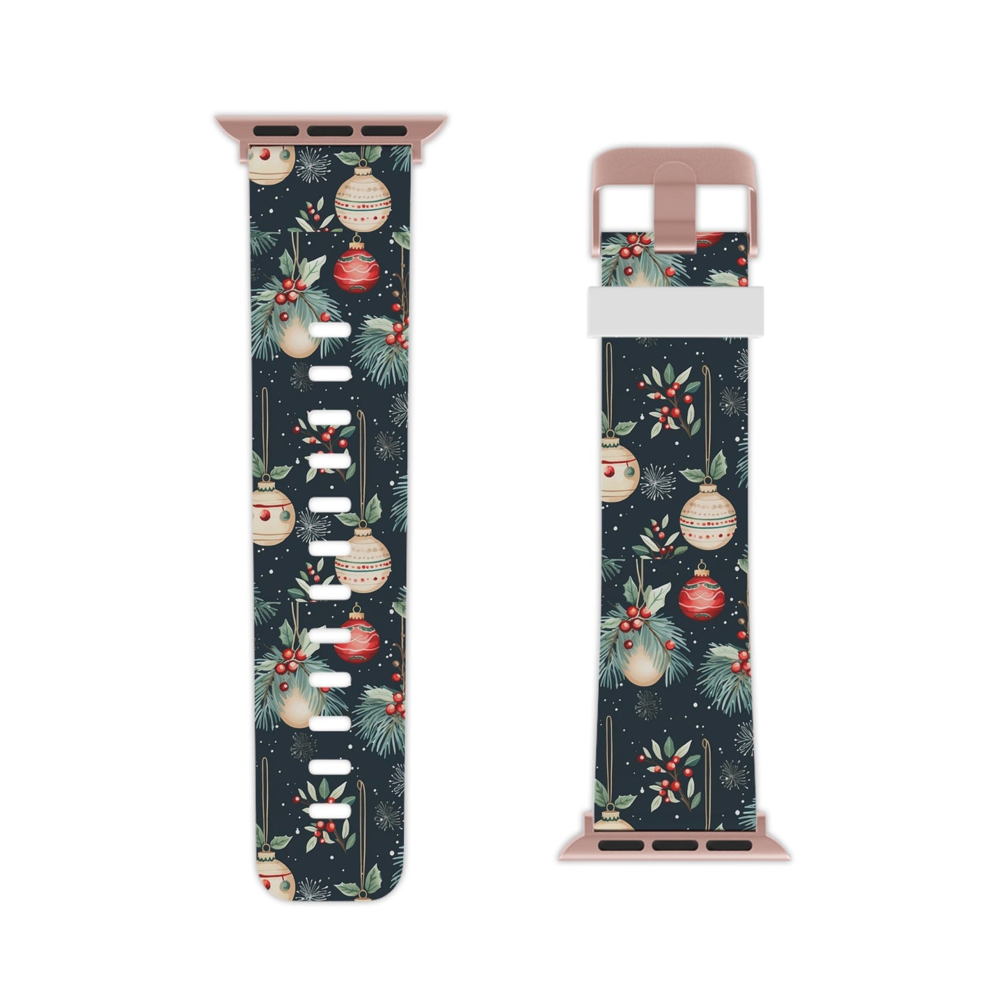 Elegant Christmas Ornaments and Pine Apple Watch Band - BOGO Cases
