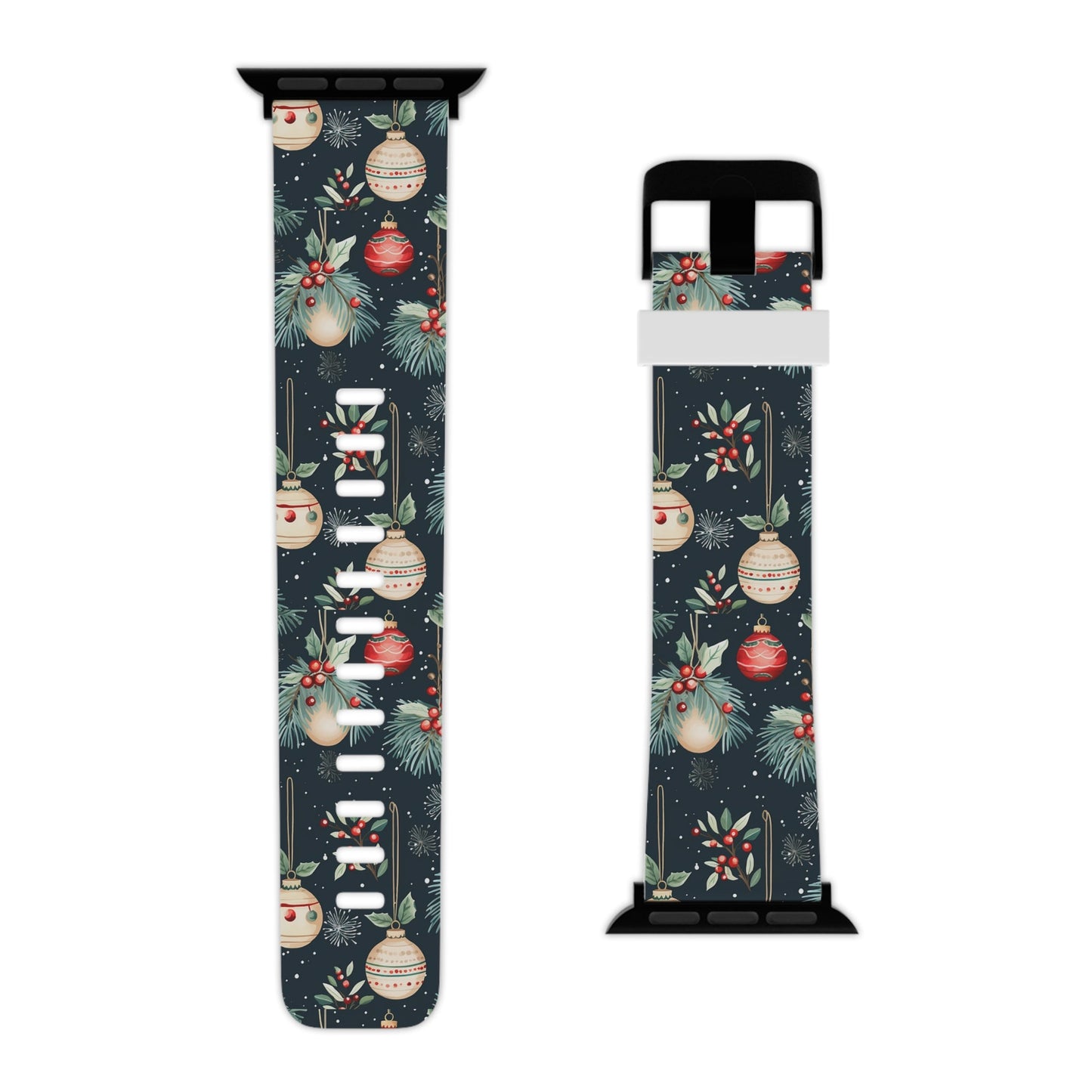 Elegant Christmas Ornaments and Pine Apple Watch Band - BOGO Cases