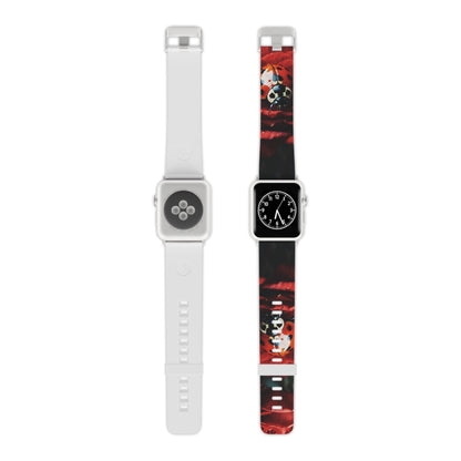 Elegant Rose & Ladybug Charm Apple Watch Band - BOGO Cases