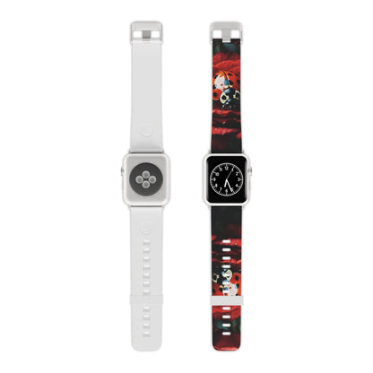 Elegant Rose & Ladybug Charm Apple Watch Band - BOGO Cases