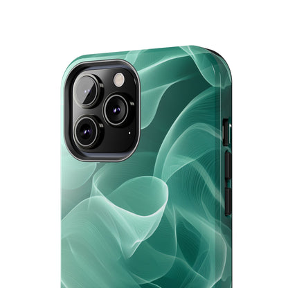 Emerald Flow iPhone Case – Translucent Green Fabric - Inspired Design - BOGO Cases