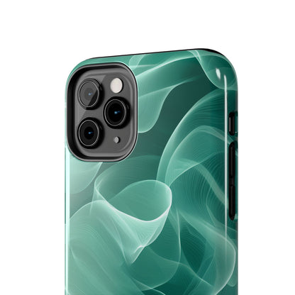 Emerald Flow iPhone Case – Translucent Green Fabric - Inspired Design - BOGO Cases