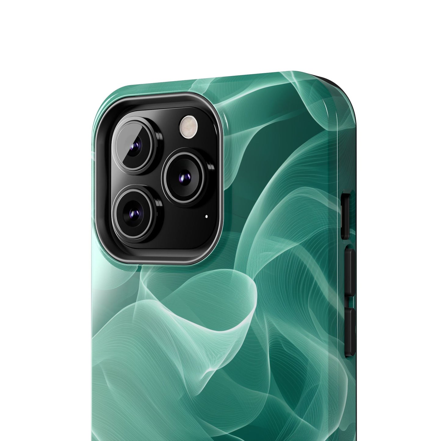 Emerald Flow iPhone Case – Translucent Green Fabric - Inspired Design - BOGO Cases