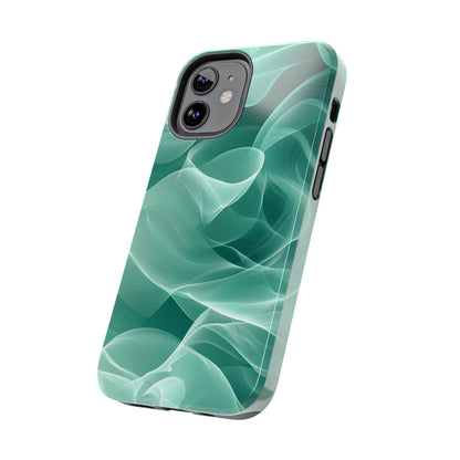 Emerald Flow iPhone Case – Translucent Green Fabric - Inspired Design - BOGO Cases