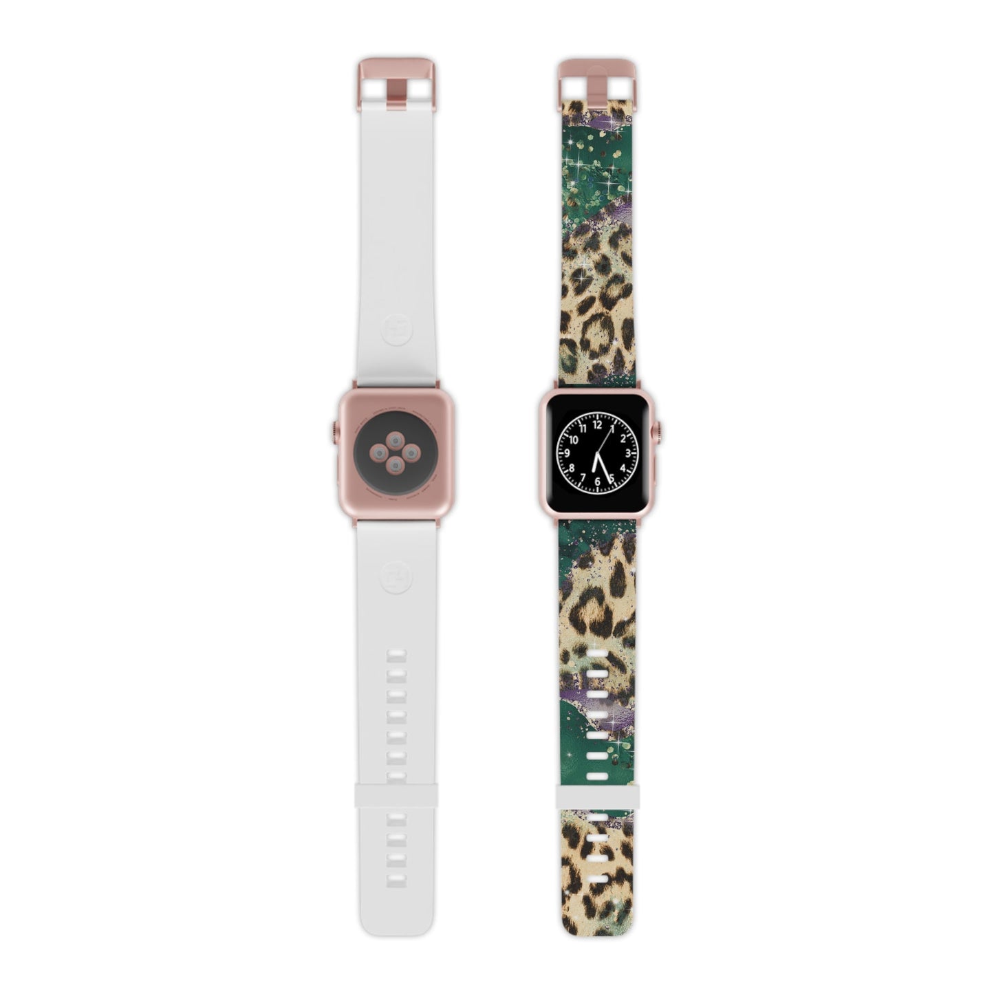 Emerald Glitter Leopard Print Apple Watch Band - BOGO Cases
