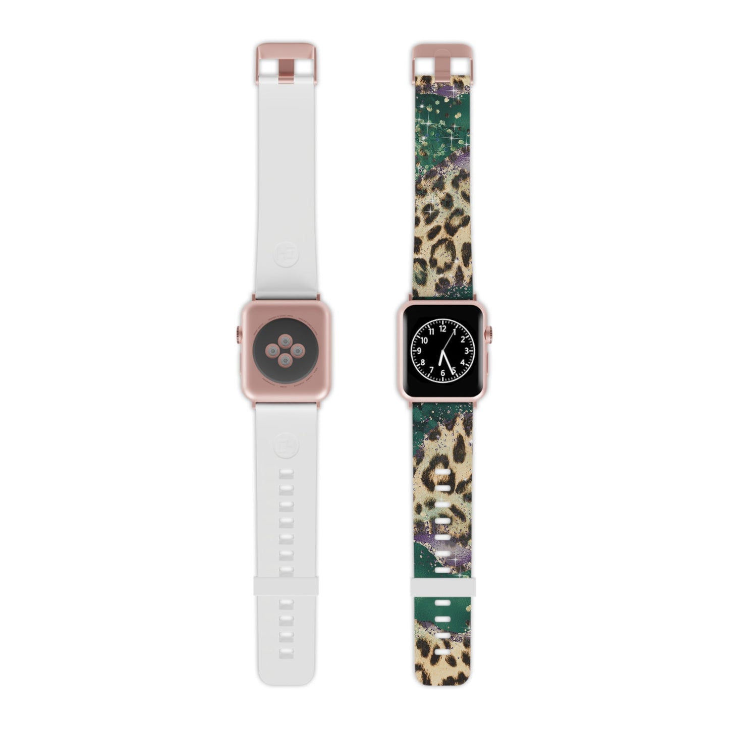 Emerald Glitter Leopard Print Apple Watch Band - BOGO Cases
