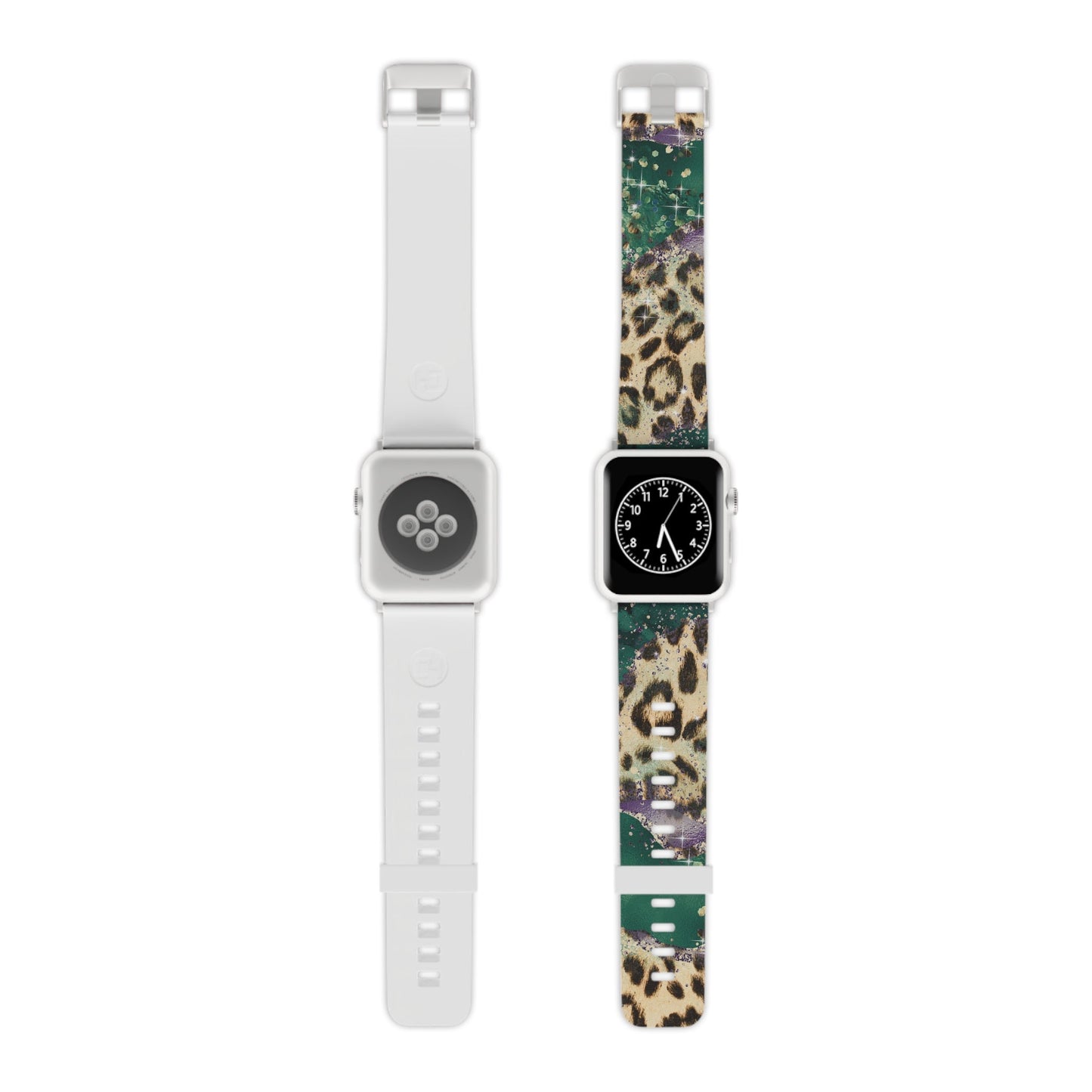Emerald Glitter Leopard Print Apple Watch Band - BOGO Cases