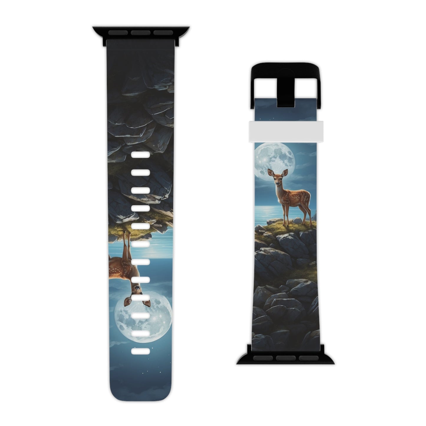 Enchanted Fawn Under the Moonlit Sky Apple Watch Band - BOGO Cases