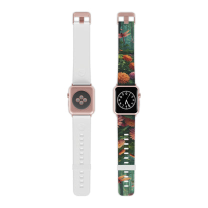 Enchanted Forest Dragonflies & Blossoms Apple Watch Band - BOGO Cases