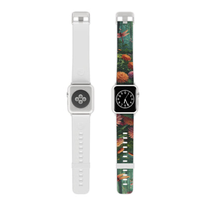 Enchanted Forest Dragonflies & Blossoms Apple Watch Band - BOGO Cases