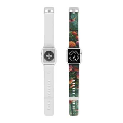 Enchanted Forest Dragonflies & Blossoms Apple Watch Band - BOGO Cases