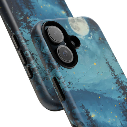 Enchanted Forest iPhone Case - Whimsical Night Sky & Fireflies Design - For for All iPhone Models - Cute PhoneCases - Premium Tough Quality - BOGO Cases