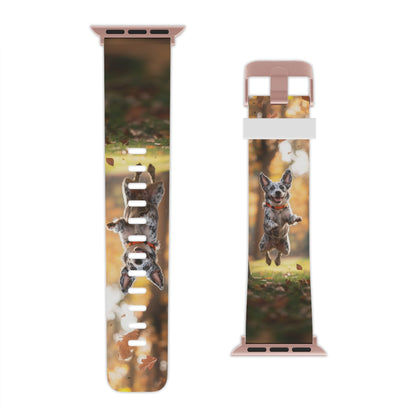 Energetic Blue Heeler Forest Pup Apple Watch Band - BOGO Cases