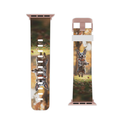 Energetic Blue Heeler Forest Pup Apple Watch Band - BOGO Cases