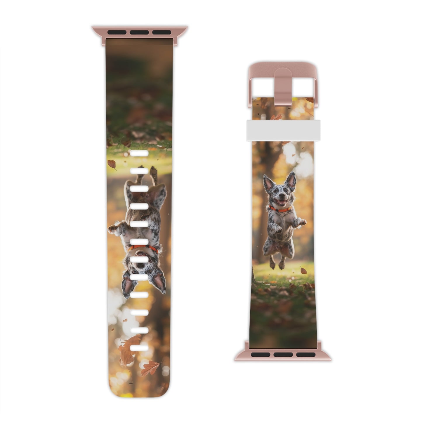 Energetic Blue Heeler Forest Pup Apple Watch Band - BOGO Cases