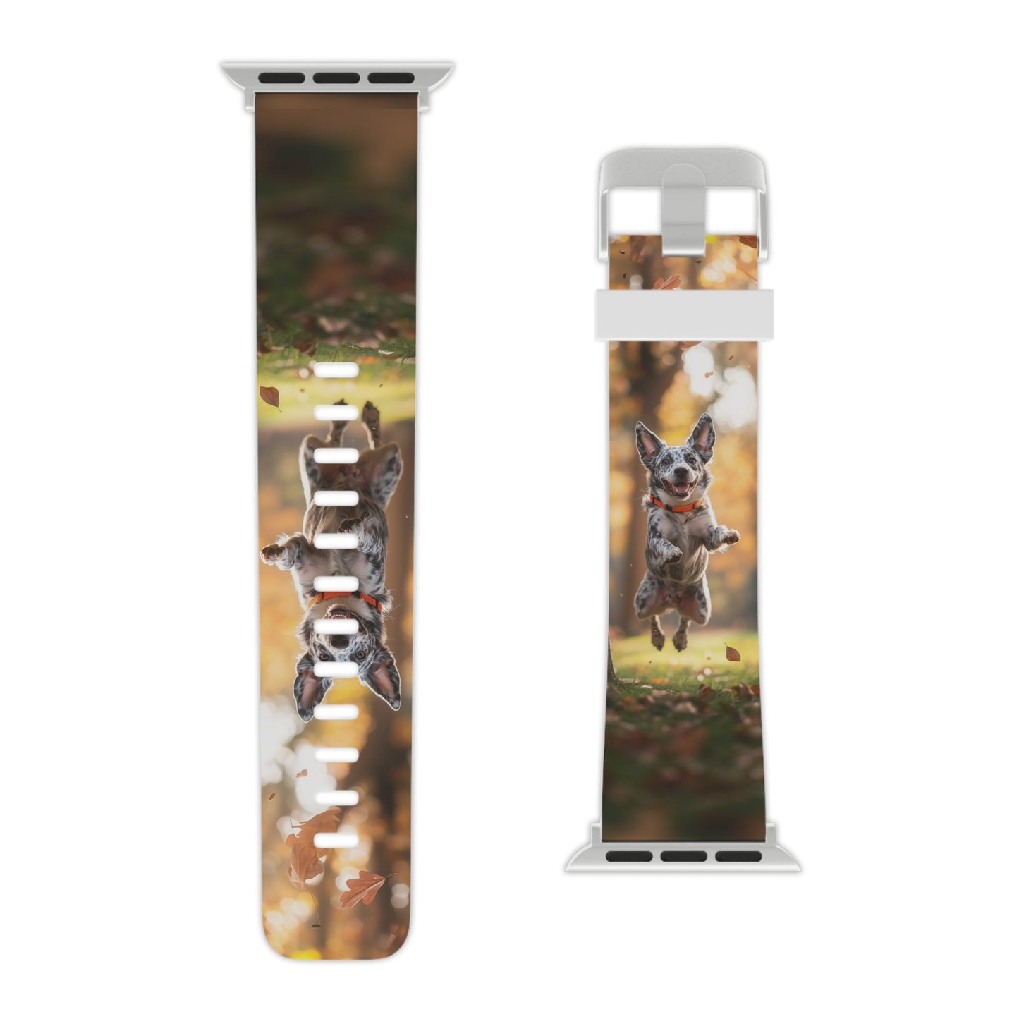 Energetic Blue Heeler Forest Pup Apple Watch Band - BOGO Cases