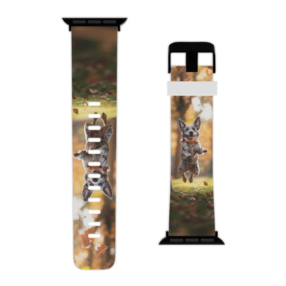 Energetic Blue Heeler Forest Pup Apple Watch Band - BOGO Cases
