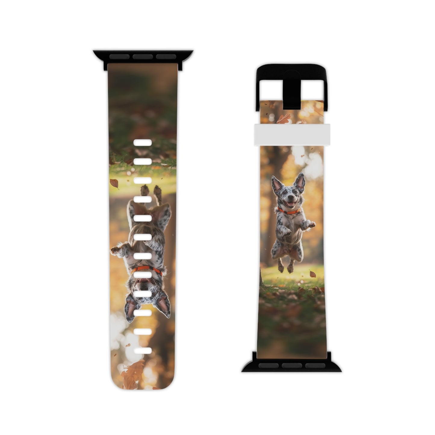 Energetic Blue Heeler Forest Pup Apple Watch Band - BOGO Cases