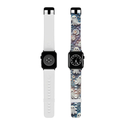 Ethereal Autumn Ghost Apple Watch Band | Fall Florals & Halloween Spirits - BOGO Cases