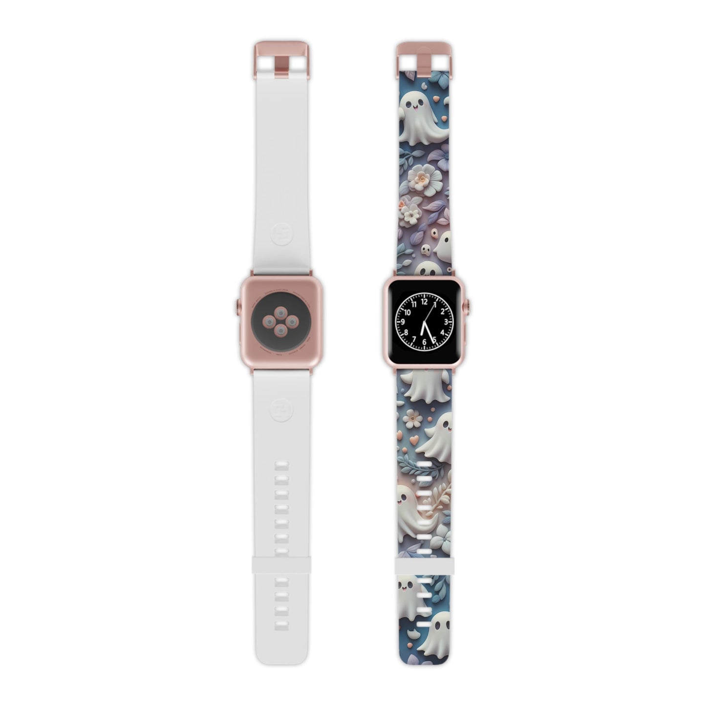 Ethereal Autumn Ghost Apple Watch Band | Fall Florals & Halloween Spirits - BOGO Cases