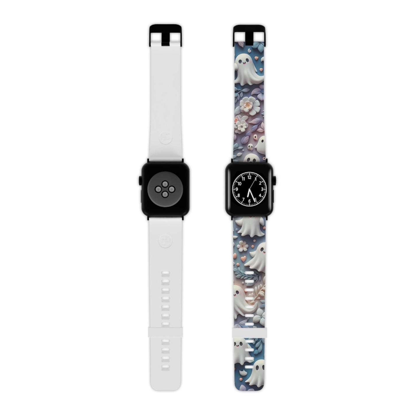 Ethereal Autumn Ghost Apple Watch Band | Fall Florals & Halloween Spirits - BOGO Cases