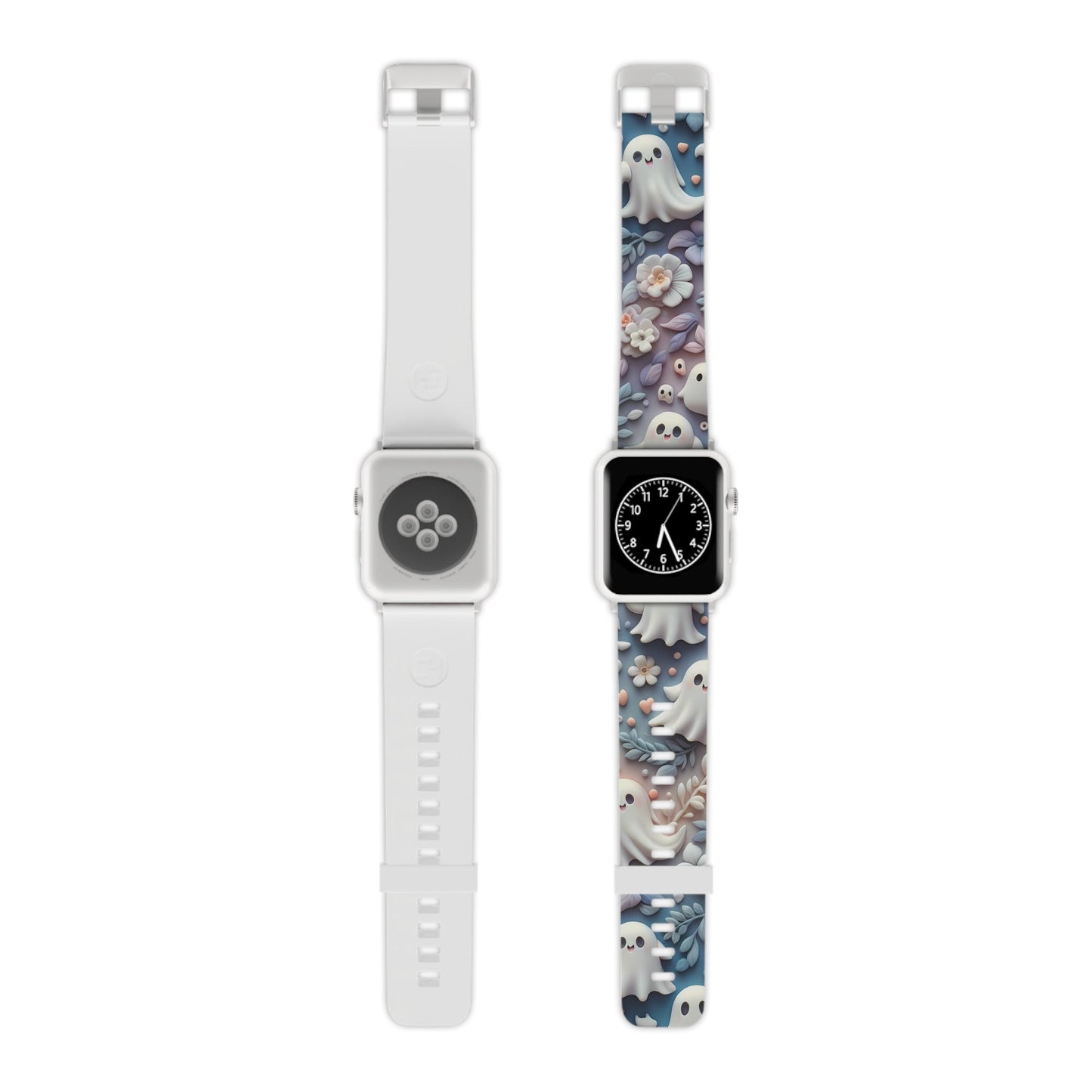 Ethereal Autumn Ghost Apple Watch Band | Fall Florals & Halloween Spirits - BOGO Cases