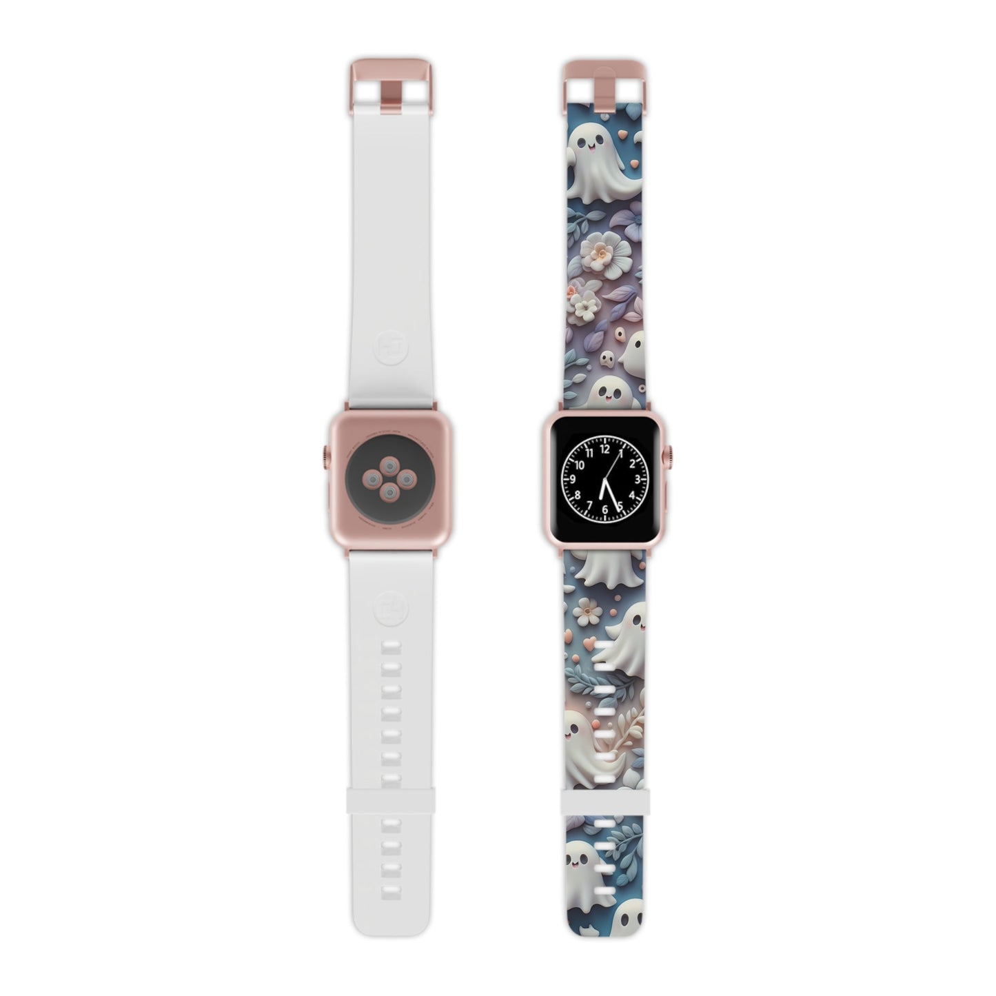 Ethereal Autumn Ghost Apple Watch Band | Fall Florals & Halloween Spirits - BOGO Cases