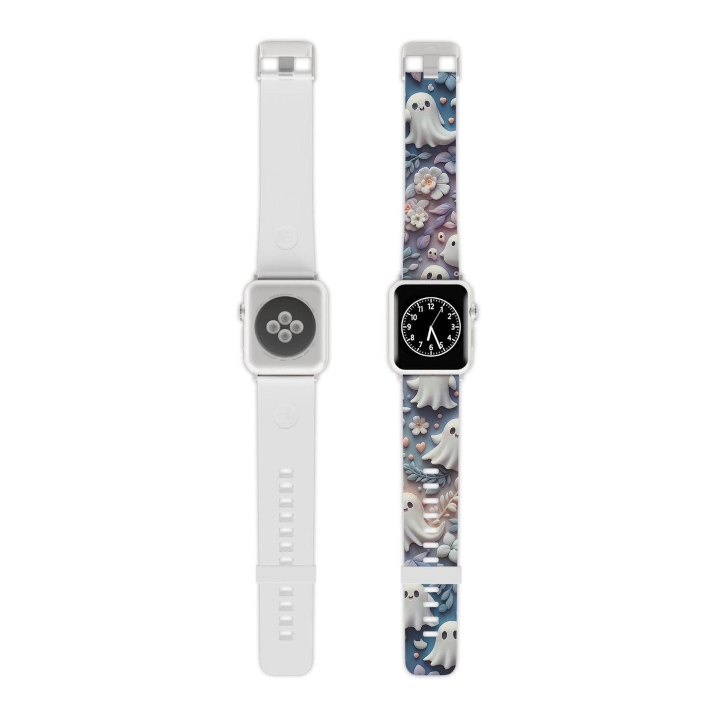 Ethereal Autumn Ghost Apple Watch Band | Fall Florals & Halloween Spirits - BOGO Cases