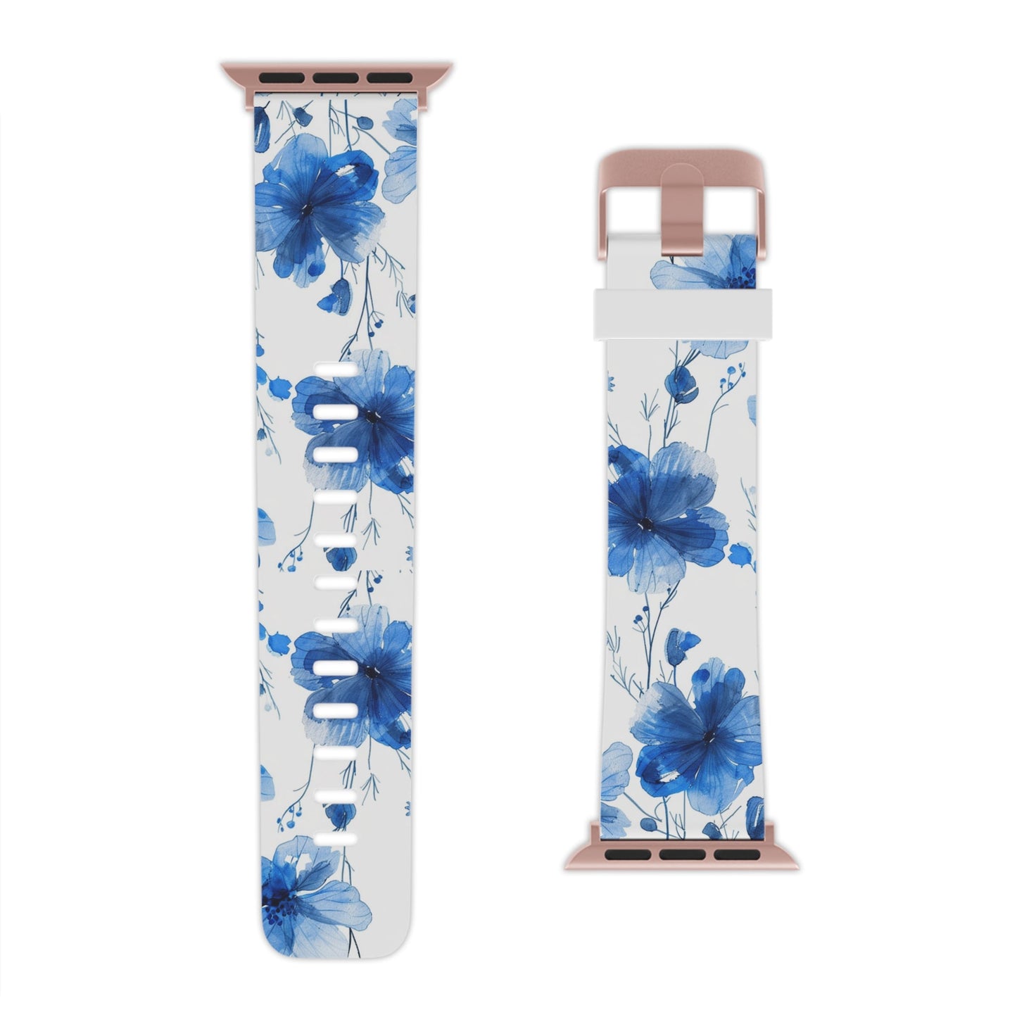 Ethereal Blue Blossoms Apple Watch Band - BOGO Cases