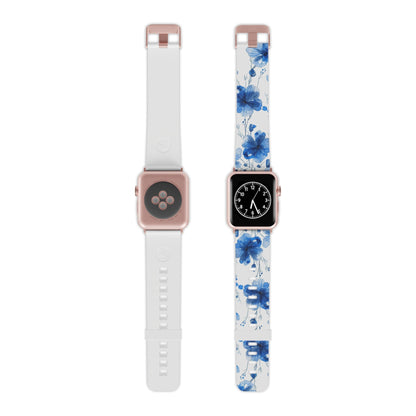 Ethereal Blue Blossoms Apple Watch Band - BOGO Cases