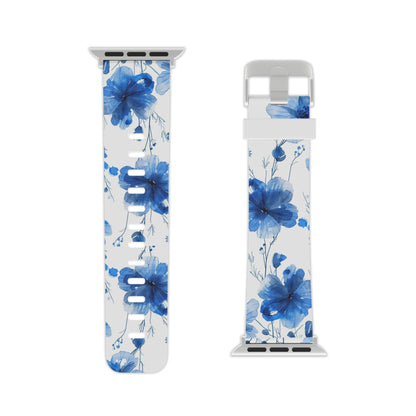 Ethereal Blue Blossoms Apple Watch Band - BOGO Cases
