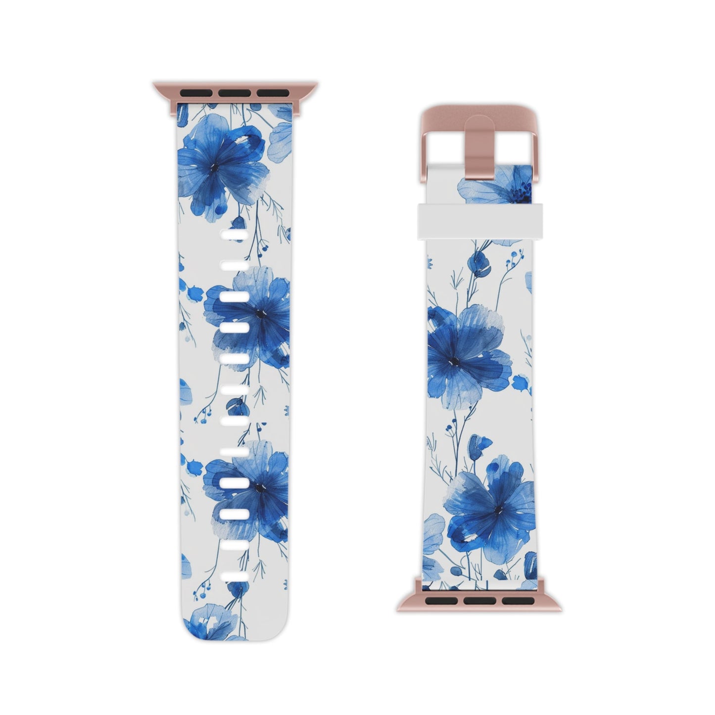 Ethereal Blue Blossoms Apple Watch Band - BOGO Cases