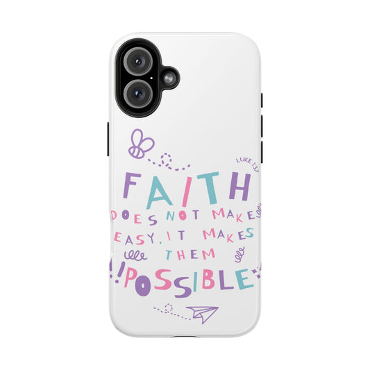 Faith Makes It Possible – Luke 1:37 iPhone Series Case - BOGO Cases