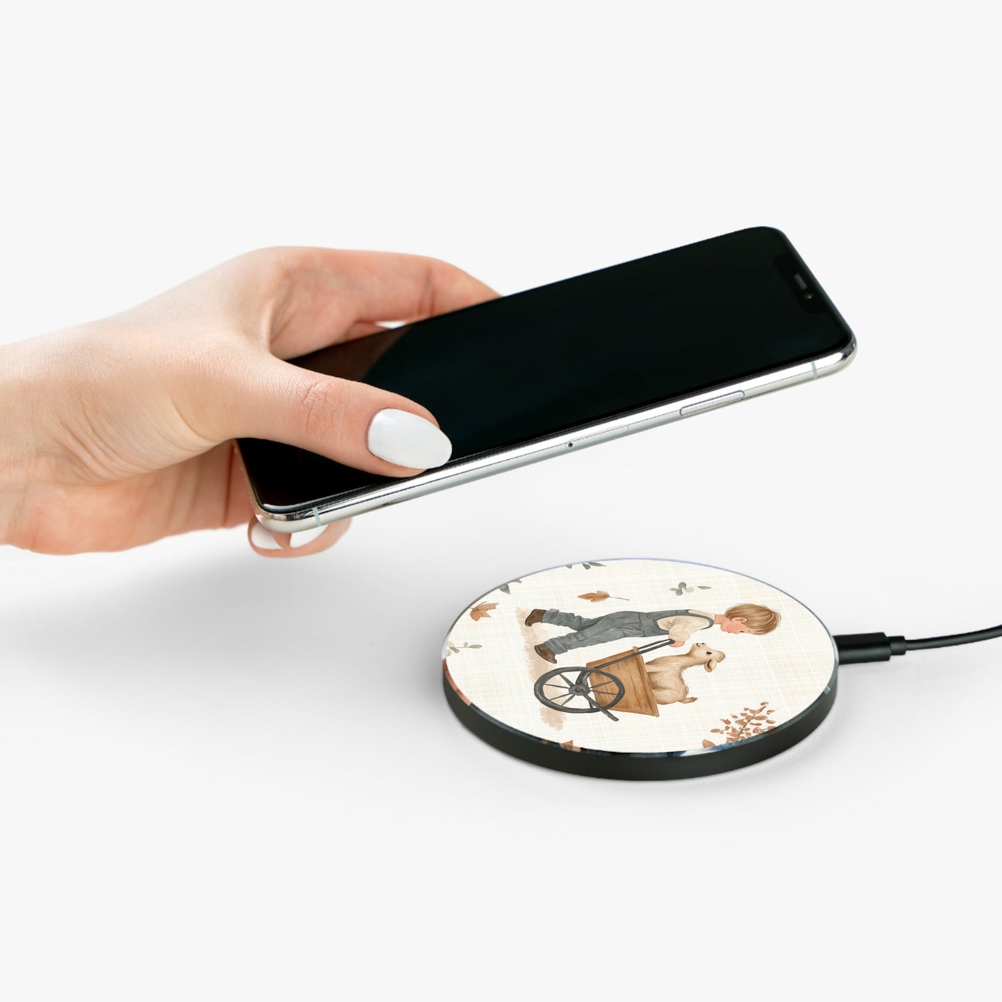 Farmyard Friends Wireless Charger – Qi Compatible, Rustic Charm Design - BOGO Cases